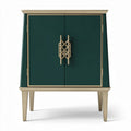Dressoir in groen met gouden accenten en opbergcapaciteit 60 x 40 x 80cm